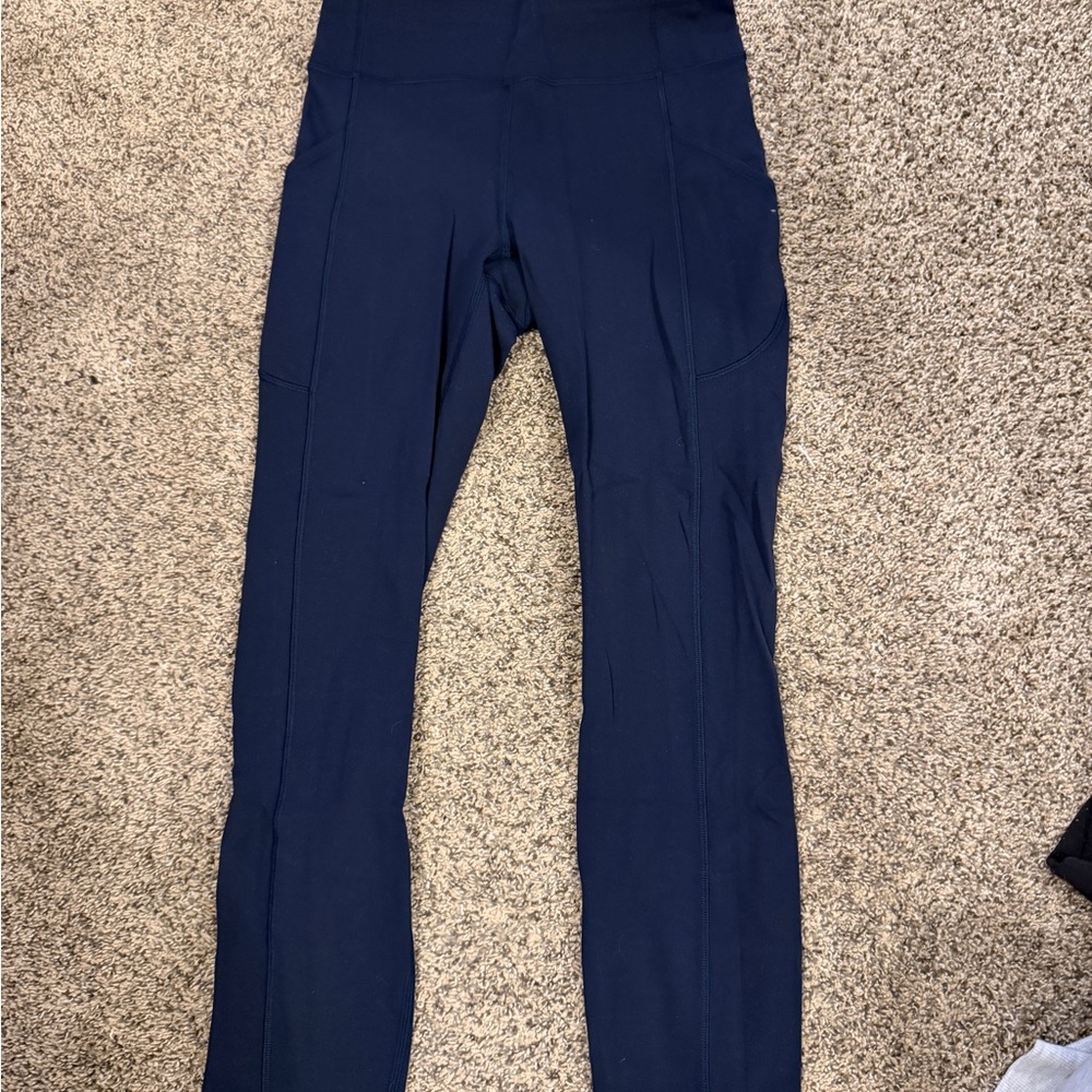 Navy High-Waisted Leggings